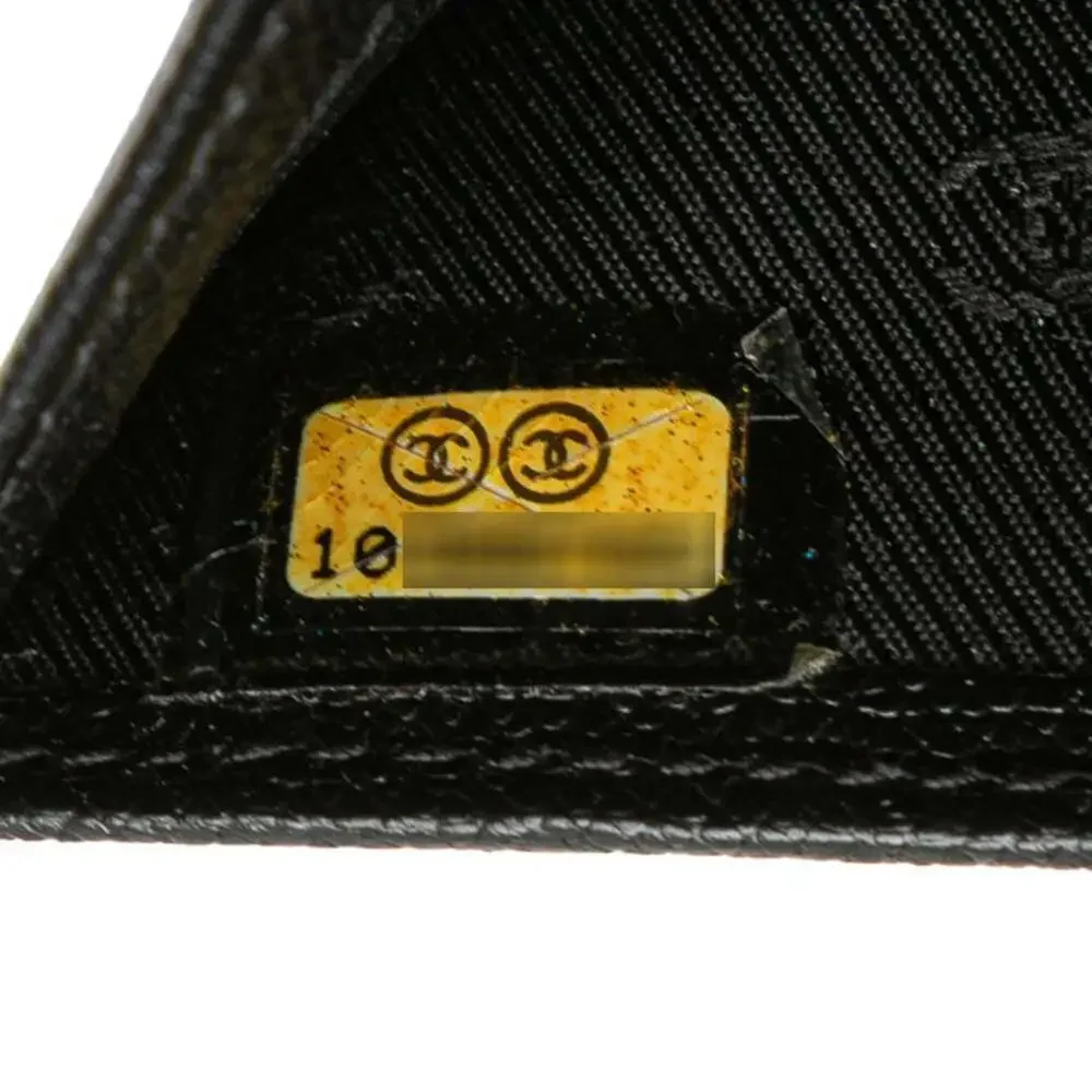 CHANEL Black Leather Wallet